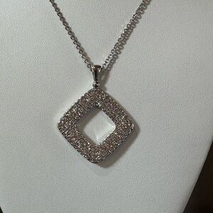 ✨ Touchstone Crystal by Swarovski – Be There Be Square Pendant ✨